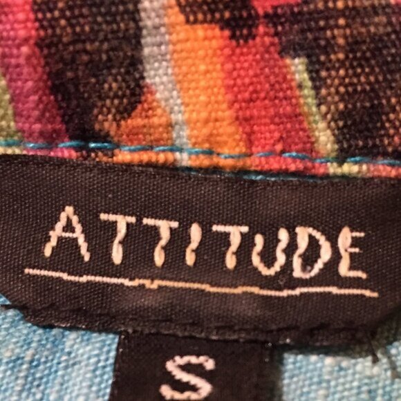 ATTITUDE PRINT JEANS JACKETS SIZE S - Picture 13 of 13